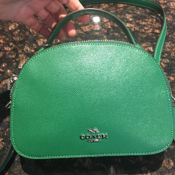 Coach Serena Satchel Top Handle Shamrock Green NWT - Picture 8 of 13